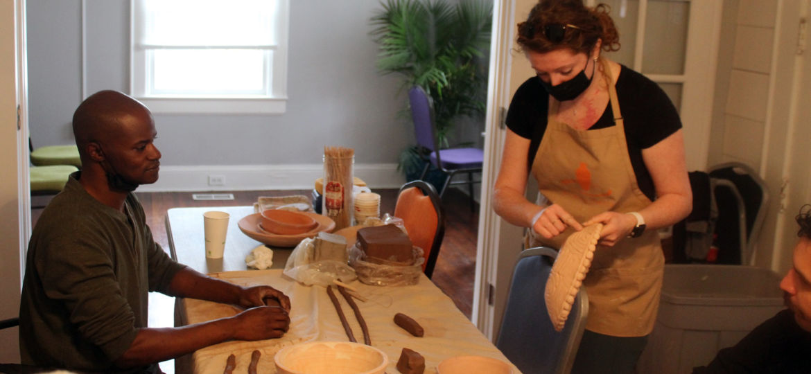 Clayworks experience at Promise Resource Network supported by an ASC Cultural Vision Grant.