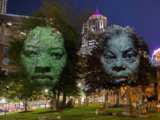 "Monuments: Charlotte’s Descendants" by Australian artist Craig Walsh is one of the highlights of Charlotte SHOUT!