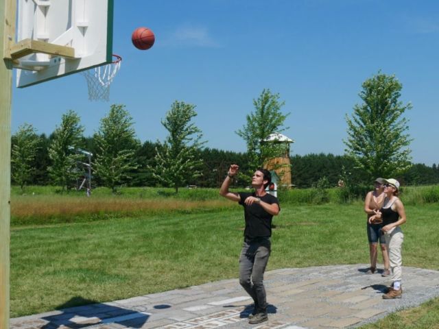 The "Dirtball" court in Franconia, Minnesota. A similar project for Winterfield Community Garden in East Charlotte will be unveiled at the garden's Dozen Years of Digging Festival.