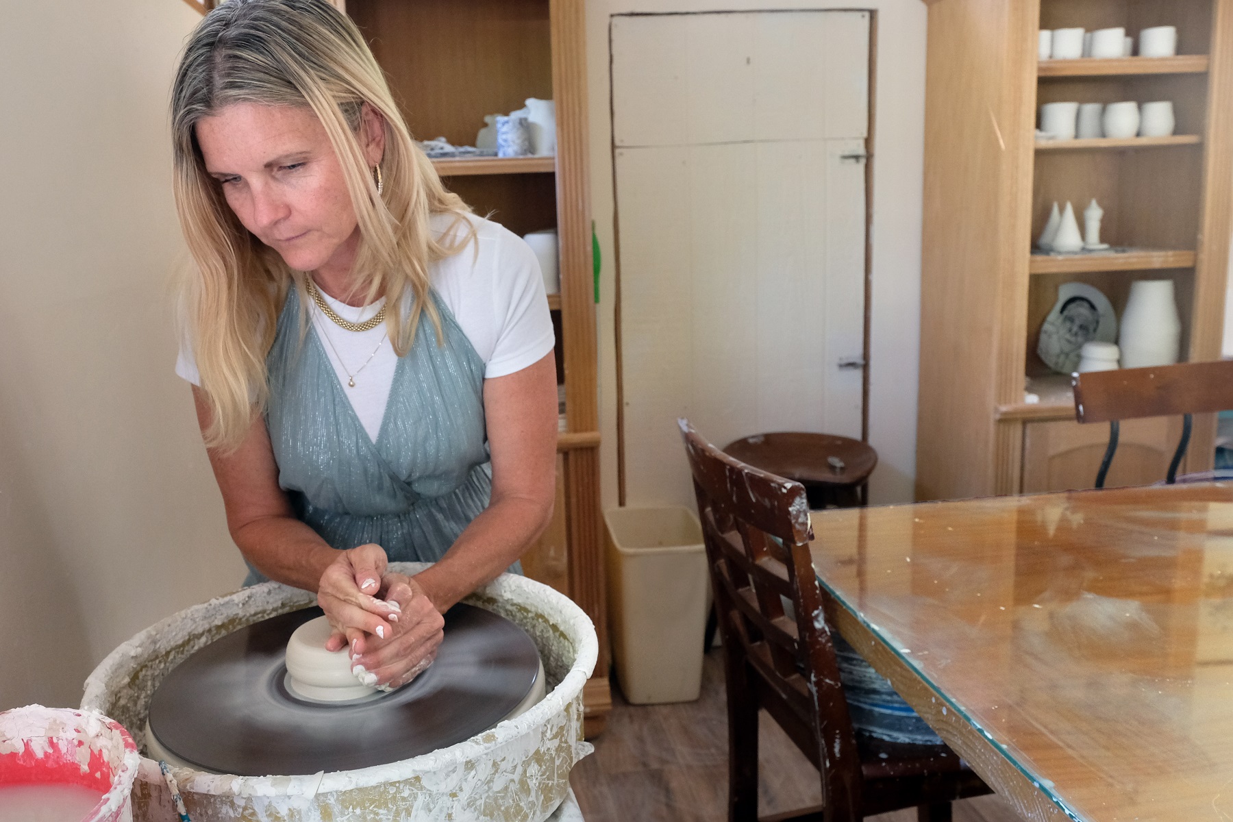 Porcelain artist Debra Aase Farnum will use the fellowship to step out of this comfort zone, her backyard studio, to explore the ceramic work of artists in her ancestral country, Norway.
