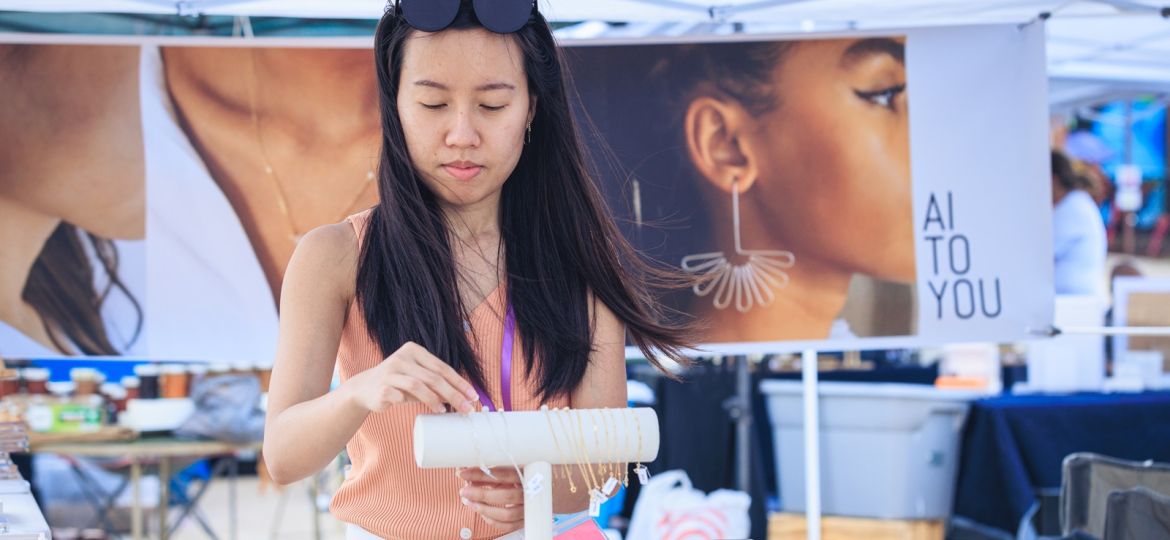 Ai Nguyen, owner of the Ai to You Brand, was one of the vendors from the first BOOM Charlotte marketplace.