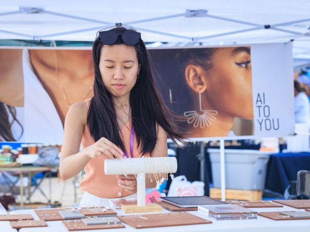 Ai Nguyen, owner of the Ai to You Brand, was one of the vendors from the first BOOM Charlotte marketplace.